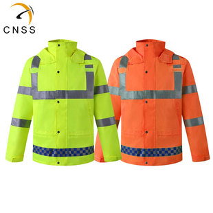cnss交通必一（中国）棉衣加厚荧光黄必一（中国）条服装